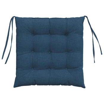 Sitzkissen 2 pcs Blau 40 x 40 x 6 cm Stoff