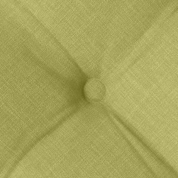 Sitzkissen 2 pcs Hellgrün 40 x 40 x 6 cm Stoff