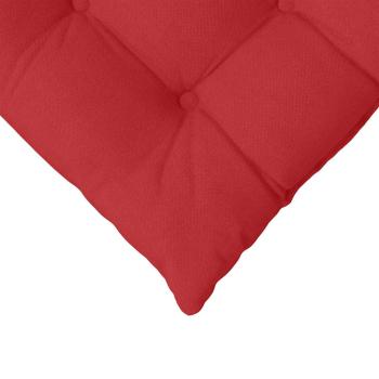 Sitzkissen 2 pcs Rot 40 x 40 x 6 cm Stoff