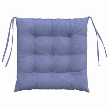 Sitzkissen 2 pcs Jeans blau 40 x 40 x 6 cm Stoff