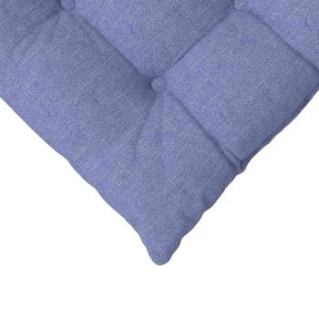Sitzkissen 2 pcs Jeans blau 40 x 40 x 6 cm Stoff