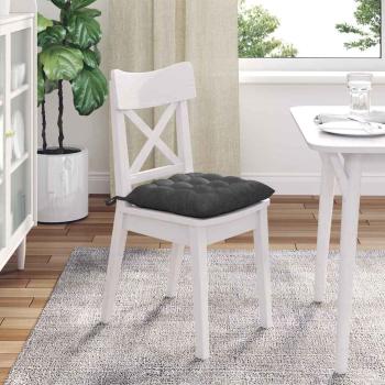 Sitzkissen 4 pcs Dunkelgrau 40 x 40 x 6 cm Cordstoff