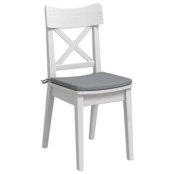 Sitzkissen 4 pcs Hellgrau 40 x 40 x 3 cm Stoff