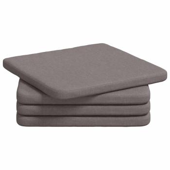 Sitzkissen 4 pcs Taupe 40 x 40 x 3 cm Stoff