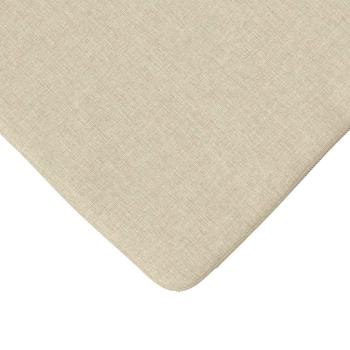 Sitzkissen 4 Stk. Stoff Creme 40 x 40 x 3 cm
