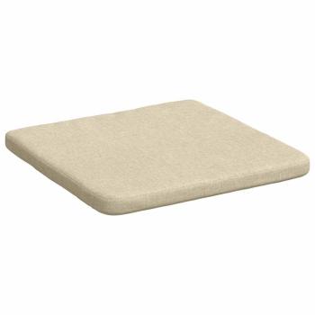 Sitzkissen 4 pcs Creme 40 x 40 x 3 cm Stoff