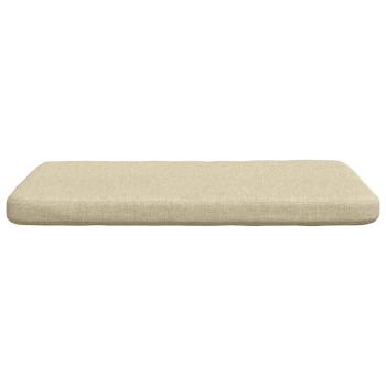 Sitzkissen 4 pcs Creme 40 x 40 x 3 cm Stoff