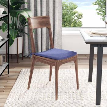 Sitzkissen 4 pcs Jeans blau 40 x 40 x 3 cm Stoff