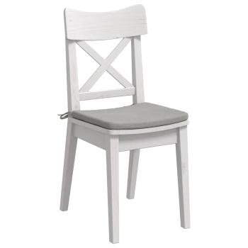 Sitzkissen 4 pcs Hellgrau 40 x 40 x 3 cm Mikrofaserstoff