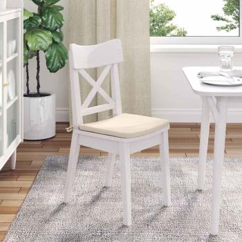 Sitzkissen 4 pcs Beige 40 x 40 x 3 cm Mikrofaserstoff