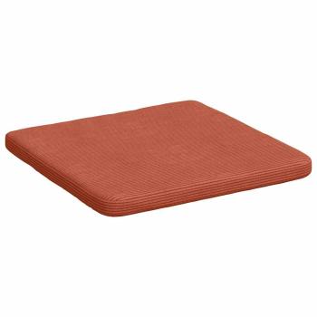 Sitzkissen 4 pcs Rot-Orange 40 x 40 x 3 cm Cordstoff