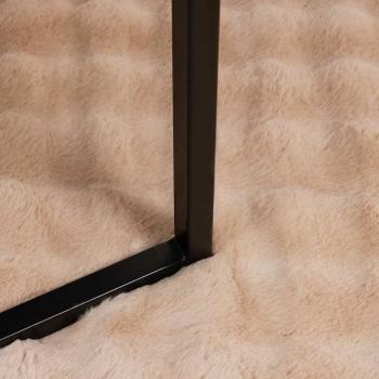 Kunstfell Kaninchenfell Decke 4 pcs Beige 150 x 220 cm