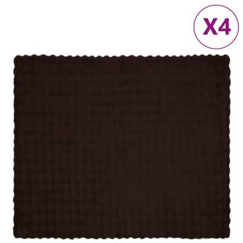 ARDEBO.de - Kunstfell Kaninchenfell Decke 4 pcs Kamel 240 x 270 cm