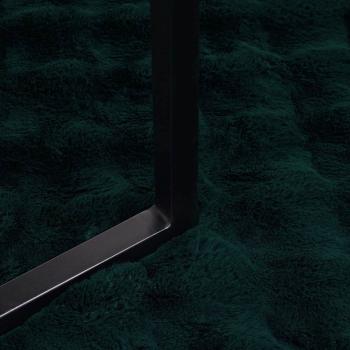 Kunstfell Kaninchenfell Decke 4 pcs Dunkelgrün 150 x 220 cm