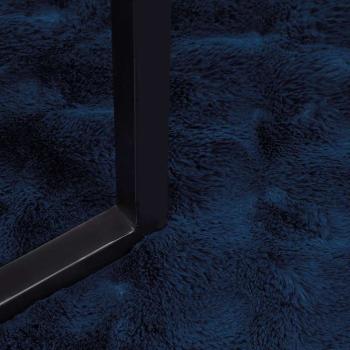 Kunstfell Kaninchenfell Decke 4 pcs Marineblau 240 x 270 cm