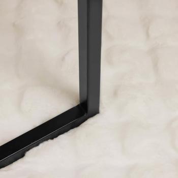 Kunstfell Kaninchenfell Decke 4 pcs Weiß 130 x 150 cm Polyester