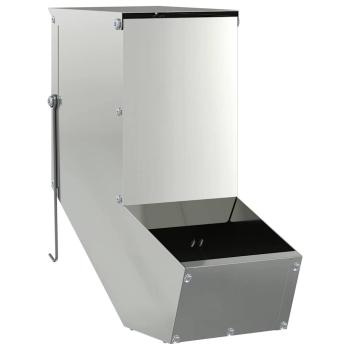 Kaninchenfütterer Silber 17.5 x 26 x 28.5 cm Verzinkter Stahl