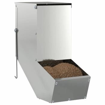 Kaninchenfütterer Silber 17.5 x 26 x 28.5 cm Verzinkter Stahl