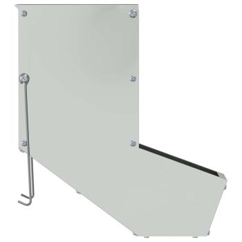 Kaninchenfütterer Silber 17.5 x 26 x 28.5 cm Verzinkter Stahl