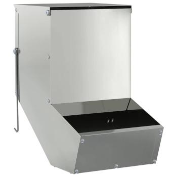 Kaninchenfütterer Silber 17.5 x 26 x 28.5 cm Verzinkter Stahl