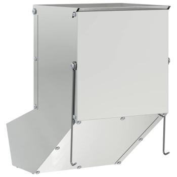 Kaninchenfütterer Silber 17.5 x 26 x 28.5 cm Verzinkter Stahl