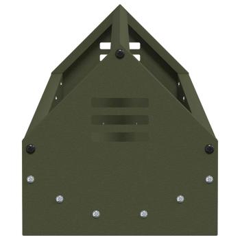 Hühnerfütterungsrinne Olive Grün 108 x 20,5 x 20 cm