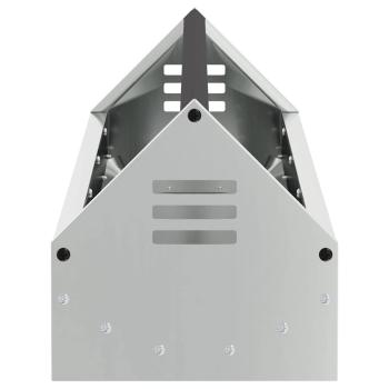 Hühnerfütterungsrinne Silber 108 x 20,5 x 20 cm