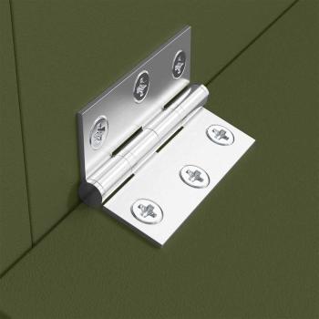 ARDEBO.de - Schweinfutterspender Olive Grün 55 x 51 x 91,5 cm