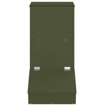 Schweinfutterspender Olivgrün 55 x 38 x 76 cm 20 kg