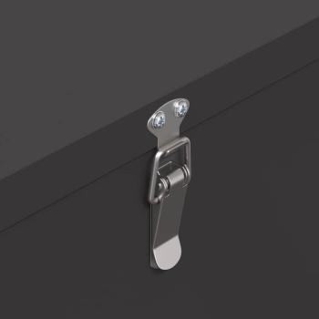 Hühnerfütterer Schwarz 60,5 x 29 x 51 cm Kaltgewalzter Stahl