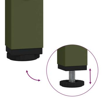 Viehfutterspender Olive Grün 100 x 60 x 90 cm