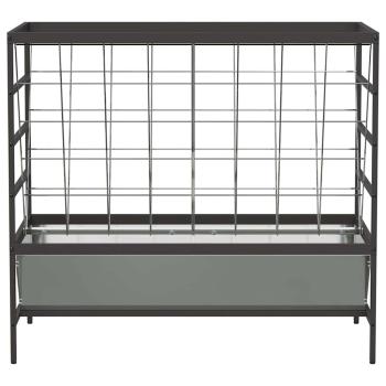 Viehfutterspender Silber 100 x 60 x 90 cm Verzinkter Stahl