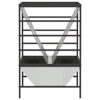 Viehfutterspender Silber 100 x 60 x 90 cm Verzinkter Stahl