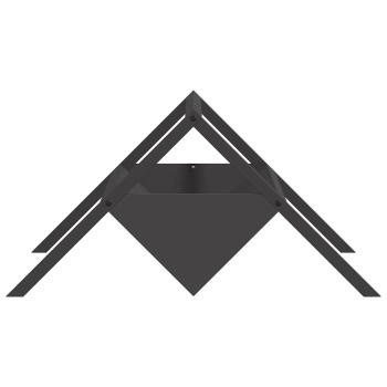 Futtertröge für Nutztiere Schwarz 111 x 76 x 38 cm