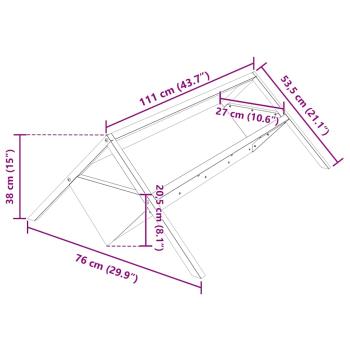Futtertröge für Nutztiere Olive Grün 111 x 76 x 38 cm