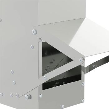 Hühnerfütterer Silber 13 x 12 x 51 cm Verzinkter Stahl