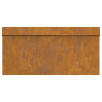 Schneckenzaun Rostig 50 x 3,5 x 25 cm Wetterfeststahl