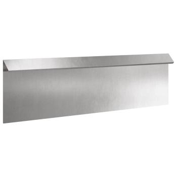 Schneckenzaun Silber 100 x 3,5 x 25 cm Edelstahl