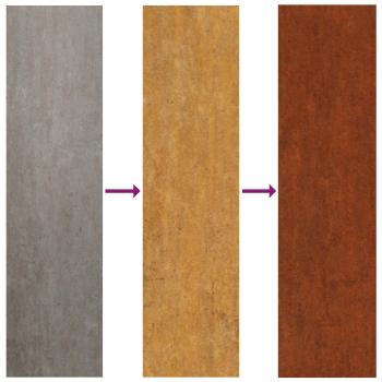Schneckenzaun Rostig 100 x 3,5 x 25 cm Wetterfeststahl