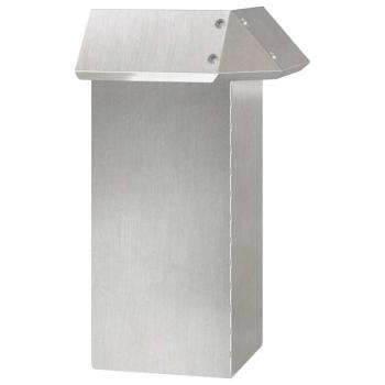 Schneckenzaun Silber 13,5 x 13,5 x 25 cm Edelstahl