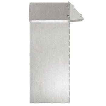 Schneckenzaun 4 pcs Silber 13,5 x 13,5 x 25 cm Edelstahl