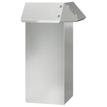 Schneckenzaun Silber 13,5 x 13,5 x 25 cm Verzinkter Stahl