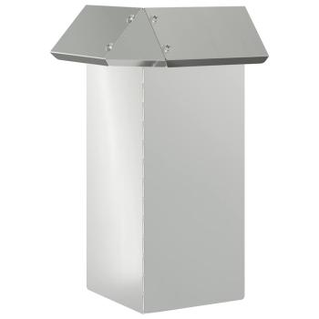 Schneckenzaun Silber 13,5 x 13,5 x 25 cm Verzinkter Stahl