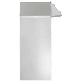 Schneckenzaun 4 pcs Silber 13,5 x 13,5 x 25 cm Verzinkter Stahl