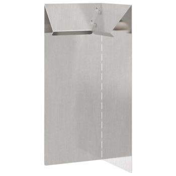 Schneckenzaun 4 pcs Silber 10 x 10 x 25 cm Edelstahl