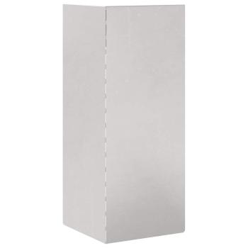 Schneckenzaun 4 pcs Silber 10 x 10 x 25 cm Edelstahl