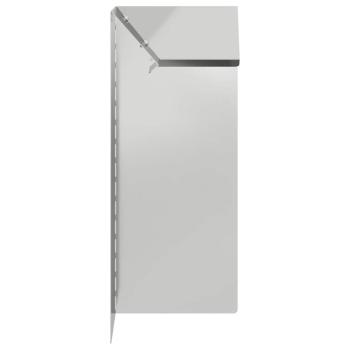 Schneckenzaun 4 pcs Silber 10 x 10 x 25 cm Verzinkter Stahl