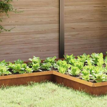 ARDEBO.de - Schneckenzaun Rostig 10 x 10 x 25 cm Wetterfeststahl