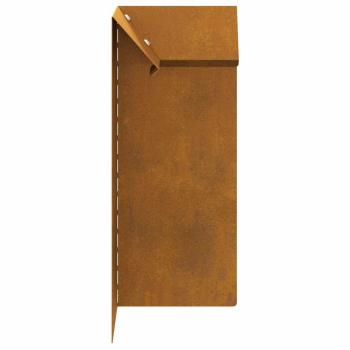 Schneckenzaun Rostig 10 x 10 x 25 cm Wetterfeststahl