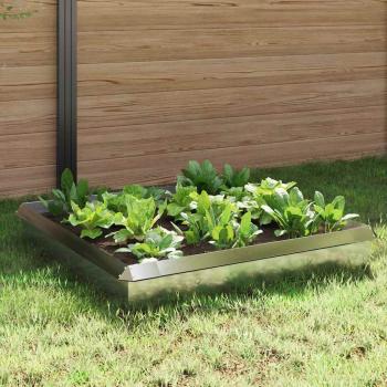 ARDEBO.de - Schneckenzauns 8 pcs Silber Edelstahl